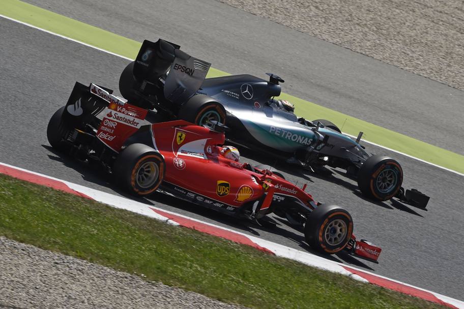 Vettel e Hamilton (Foto Colombo)